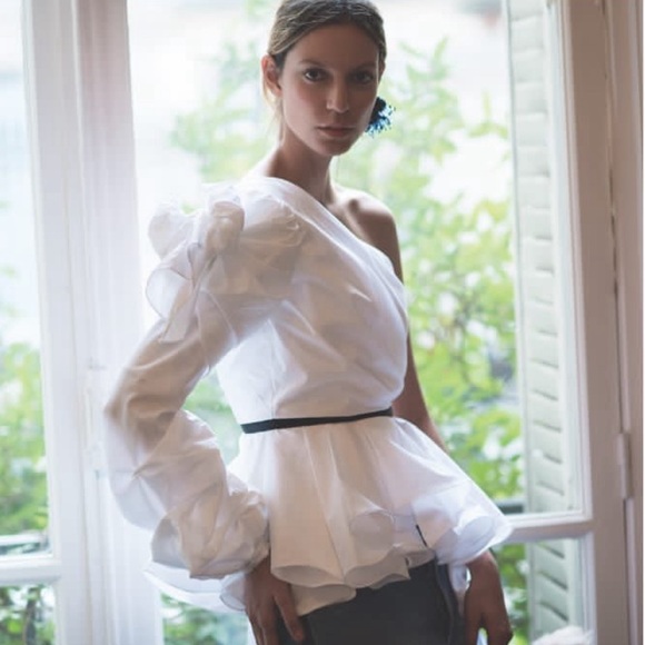 🎉HOST PICK TWICE🎉 NWT JOHANNA ORTIZ One-Shoulder Asymmetrical Top Sz M/US 6 - Picture 14 of 14